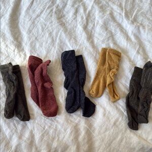 🍉Nui Organics Set of 5 Merino Wool Children’s Socks (2T/3T)